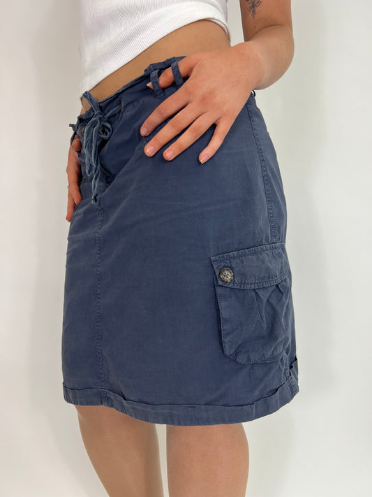Blue Cargo Skirt