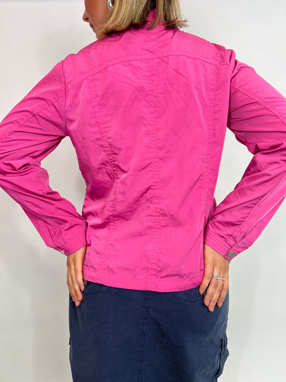 Bright Pink Biker Jacket