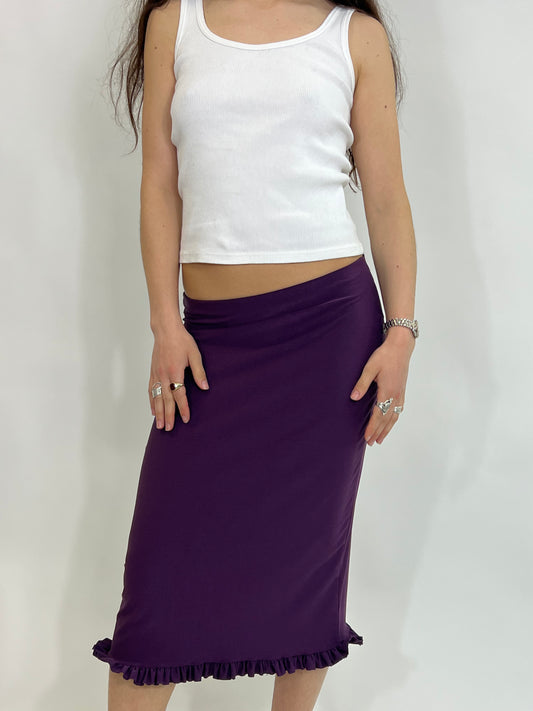 Purple Midi Skirt